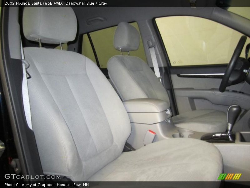 Deepwater Blue / Gray 2009 Hyundai Santa Fe SE 4WD