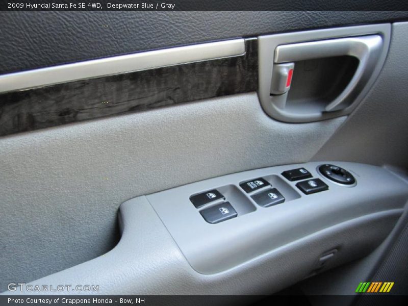 Deepwater Blue / Gray 2009 Hyundai Santa Fe SE 4WD