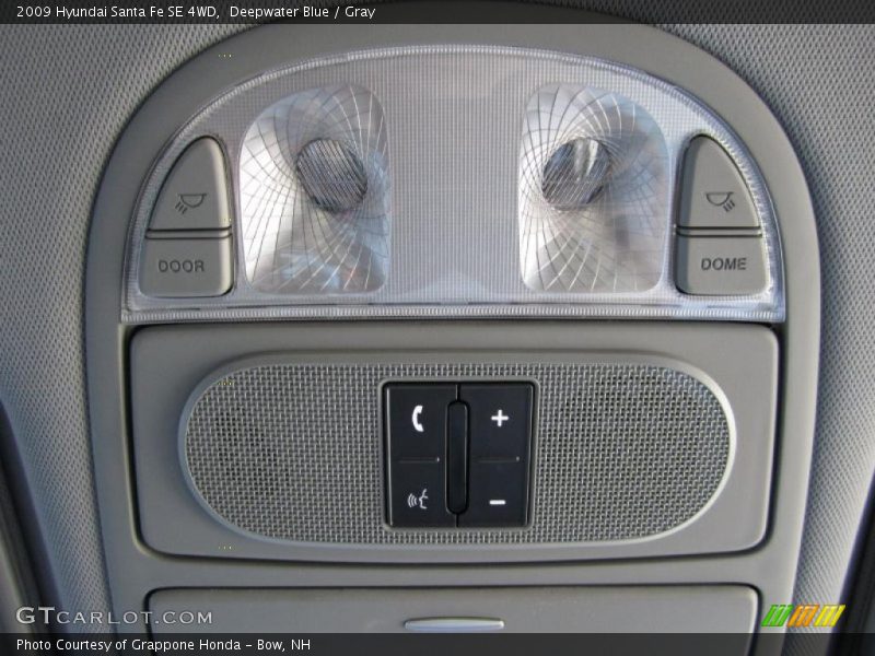 Deepwater Blue / Gray 2009 Hyundai Santa Fe SE 4WD