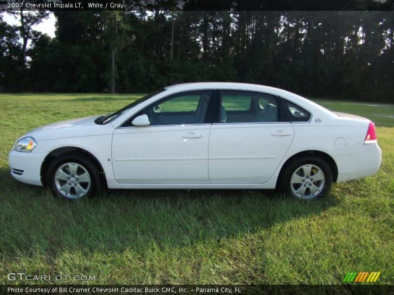 White / Gray 2007 Chevrolet Impala LT