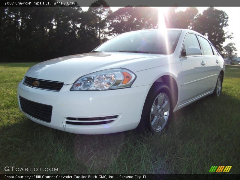 White / Gray 2007 Chevrolet Impala LT