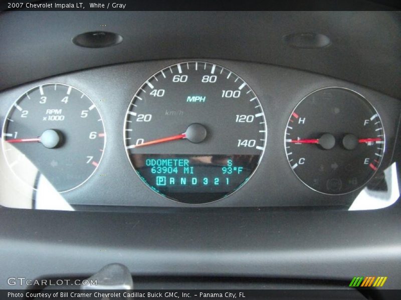 White / Gray 2007 Chevrolet Impala LT