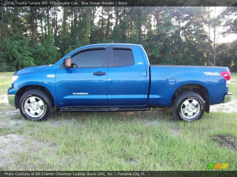 Blue Streak Metallic / Black 2008 Toyota Tundra SR5 TRD Double Cab