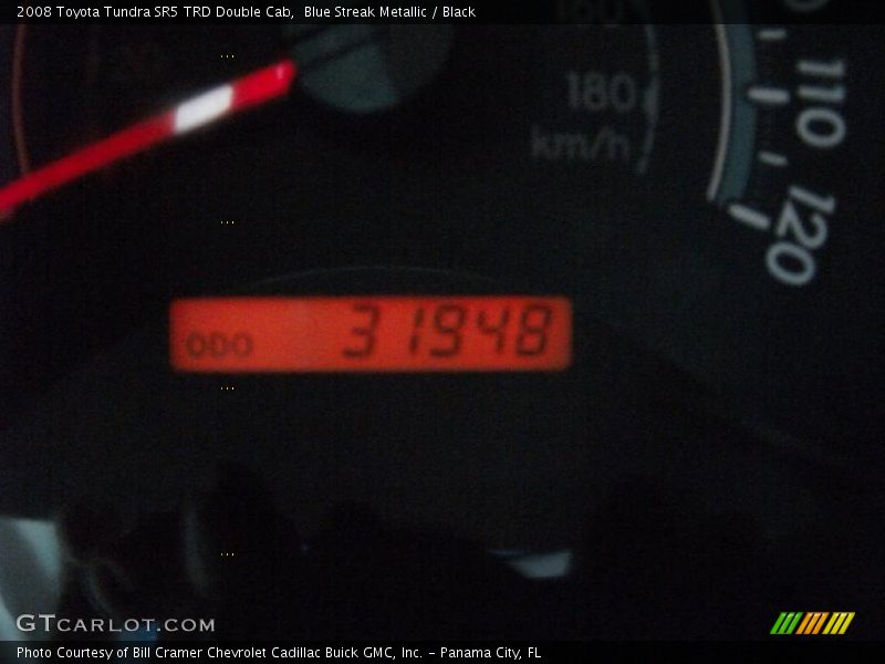 Blue Streak Metallic / Black 2008 Toyota Tundra SR5 TRD Double Cab