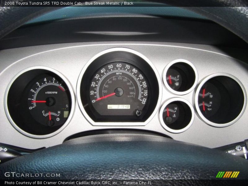 Blue Streak Metallic / Black 2008 Toyota Tundra SR5 TRD Double Cab