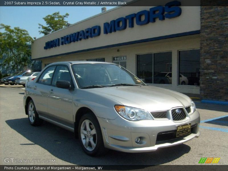 Crystal Gray Metallic / Anthracite Black 2007 Subaru Impreza 2.5i Sedan