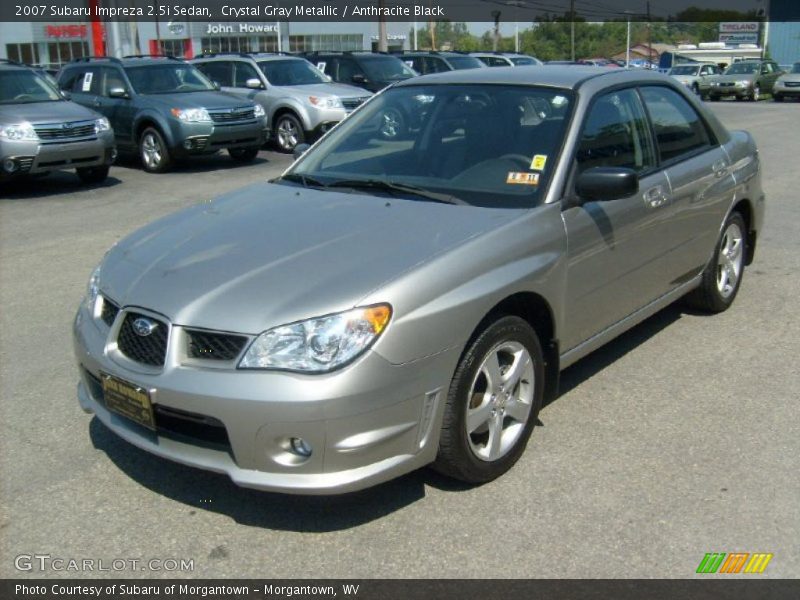 Crystal Gray Metallic / Anthracite Black 2007 Subaru Impreza 2.5i Sedan