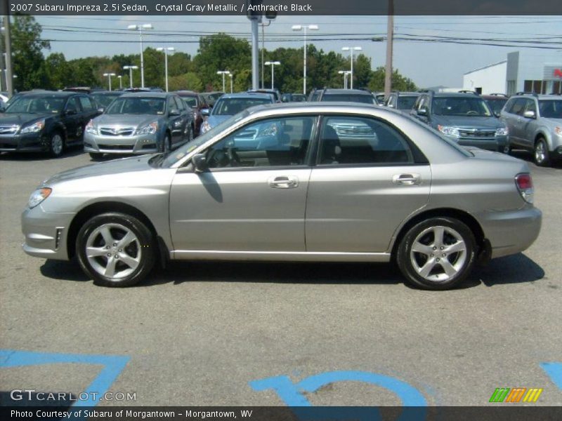 Crystal Gray Metallic / Anthracite Black 2007 Subaru Impreza 2.5i Sedan