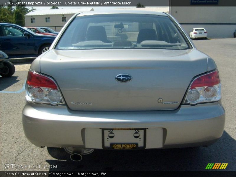 Crystal Gray Metallic / Anthracite Black 2007 Subaru Impreza 2.5i Sedan