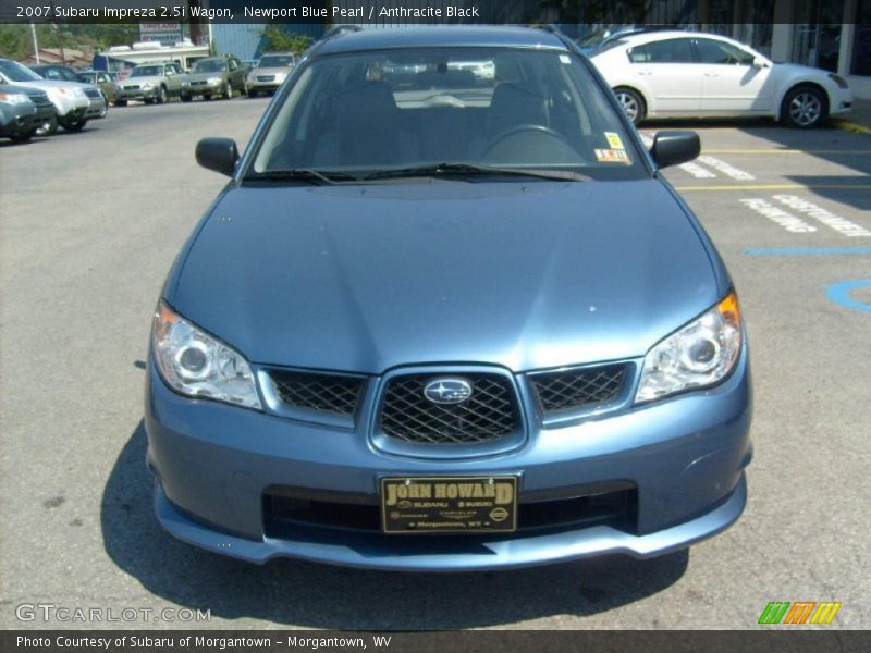 Newport Blue Pearl / Anthracite Black 2007 Subaru Impreza 2.5i Wagon