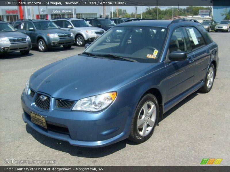 Newport Blue Pearl / Anthracite Black 2007 Subaru Impreza 2.5i Wagon