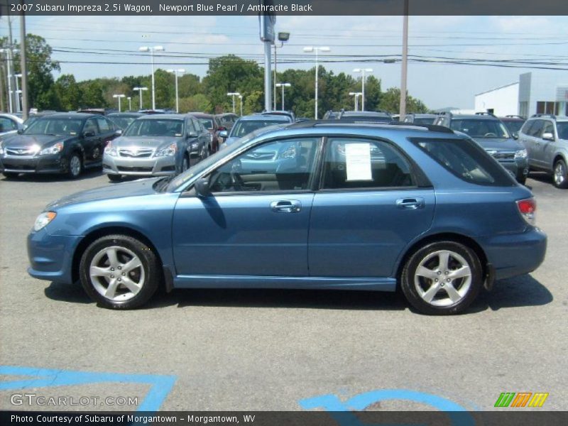 Newport Blue Pearl / Anthracite Black 2007 Subaru Impreza 2.5i Wagon