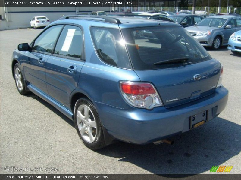 Newport Blue Pearl / Anthracite Black 2007 Subaru Impreza 2.5i Wagon