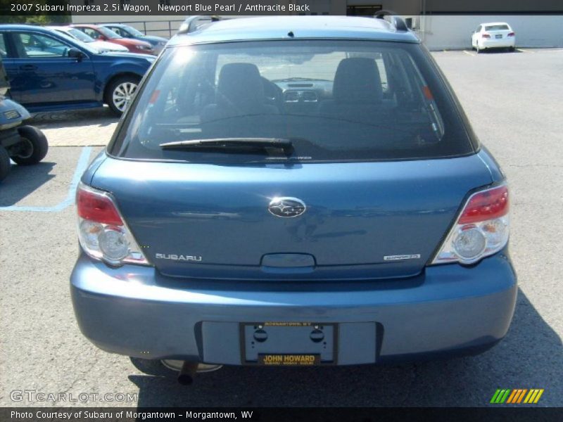 Newport Blue Pearl / Anthracite Black 2007 Subaru Impreza 2.5i Wagon