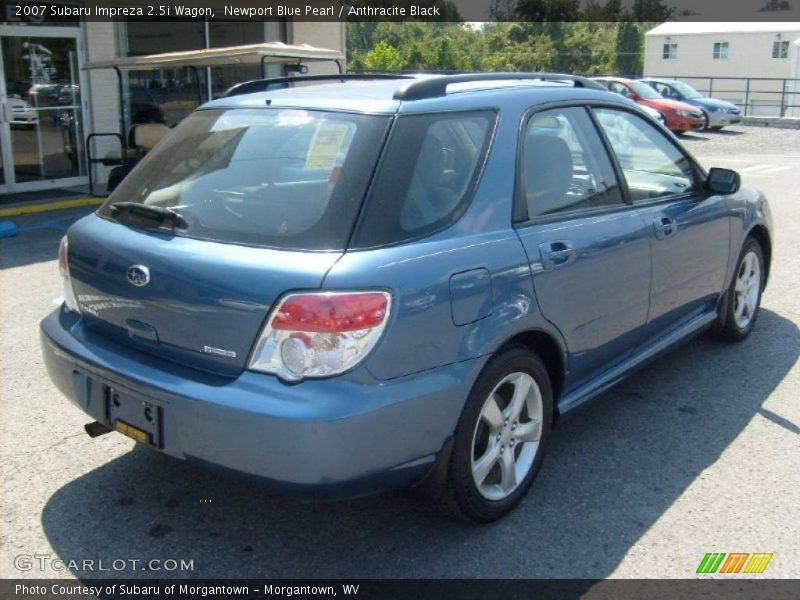 Newport Blue Pearl / Anthracite Black 2007 Subaru Impreza 2.5i Wagon