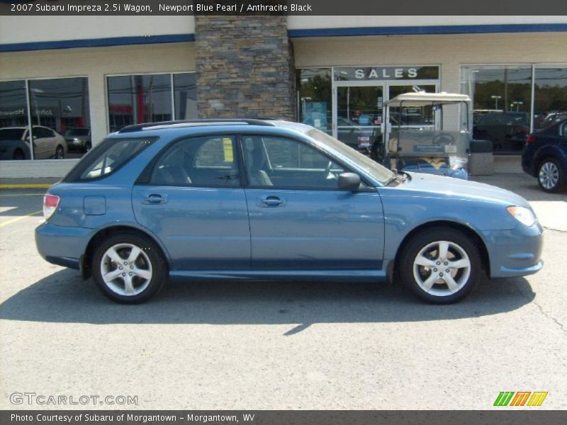 Newport Blue Pearl / Anthracite Black 2007 Subaru Impreza 2.5i Wagon