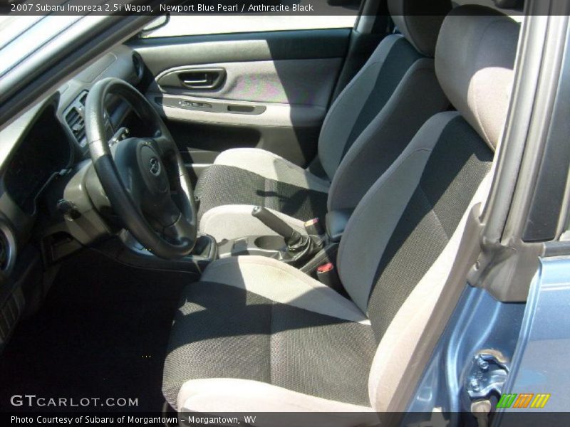 Newport Blue Pearl / Anthracite Black 2007 Subaru Impreza 2.5i Wagon