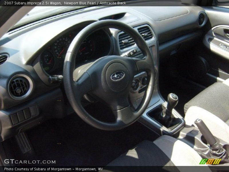 Newport Blue Pearl / Anthracite Black 2007 Subaru Impreza 2.5i Wagon
