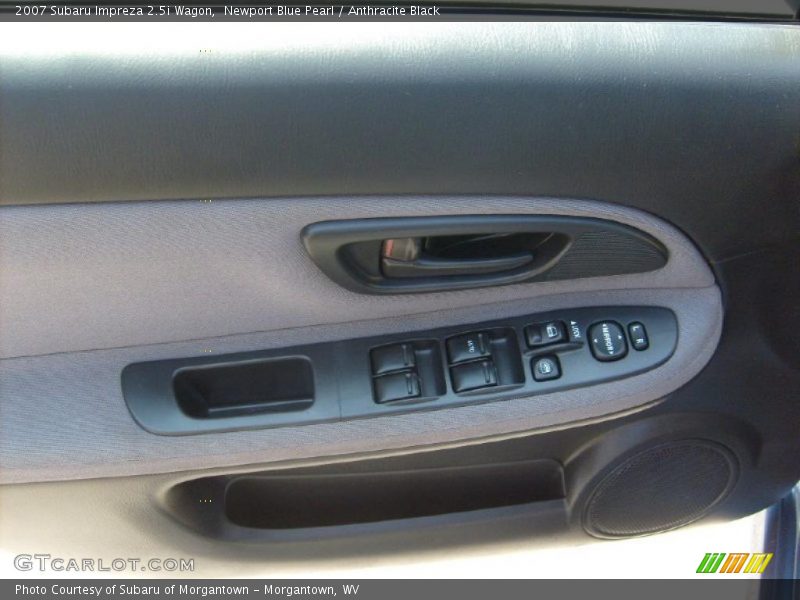 Newport Blue Pearl / Anthracite Black 2007 Subaru Impreza 2.5i Wagon