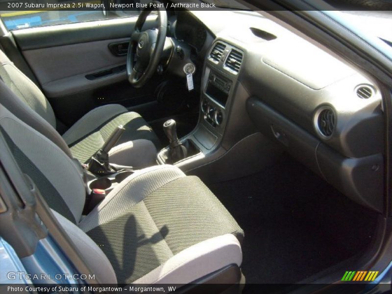Newport Blue Pearl / Anthracite Black 2007 Subaru Impreza 2.5i Wagon