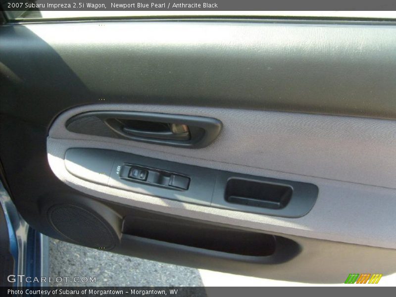 Newport Blue Pearl / Anthracite Black 2007 Subaru Impreza 2.5i Wagon