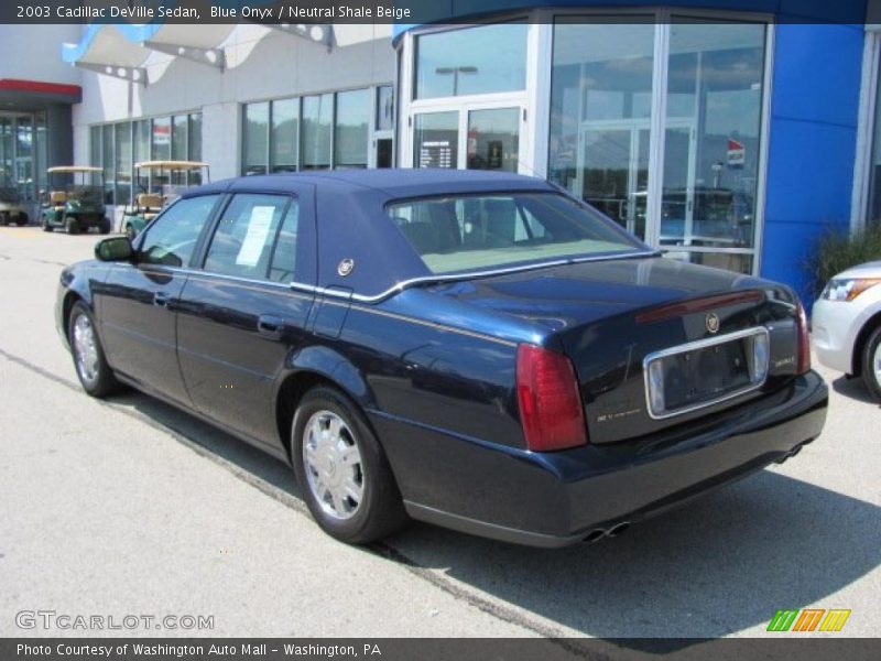 Blue Onyx / Neutral Shale Beige 2003 Cadillac DeVille Sedan