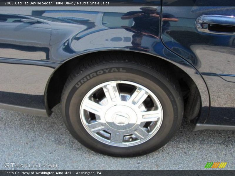 Blue Onyx / Neutral Shale Beige 2003 Cadillac DeVille Sedan