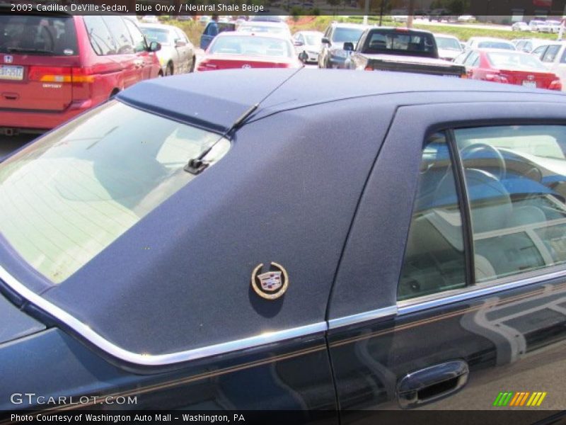 Blue Onyx / Neutral Shale Beige 2003 Cadillac DeVille Sedan