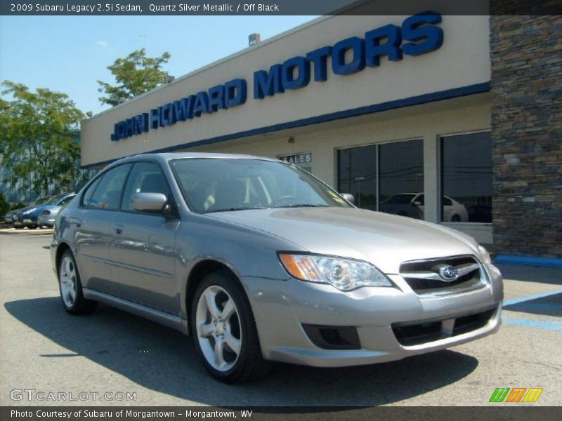 Quartz Silver Metallic / Off Black 2009 Subaru Legacy 2.5i Sedan