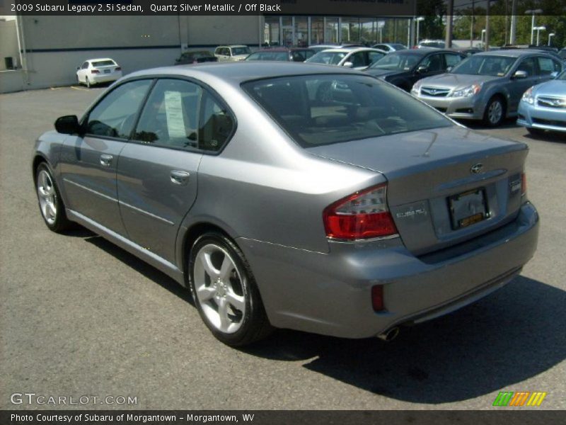 Quartz Silver Metallic / Off Black 2009 Subaru Legacy 2.5i Sedan