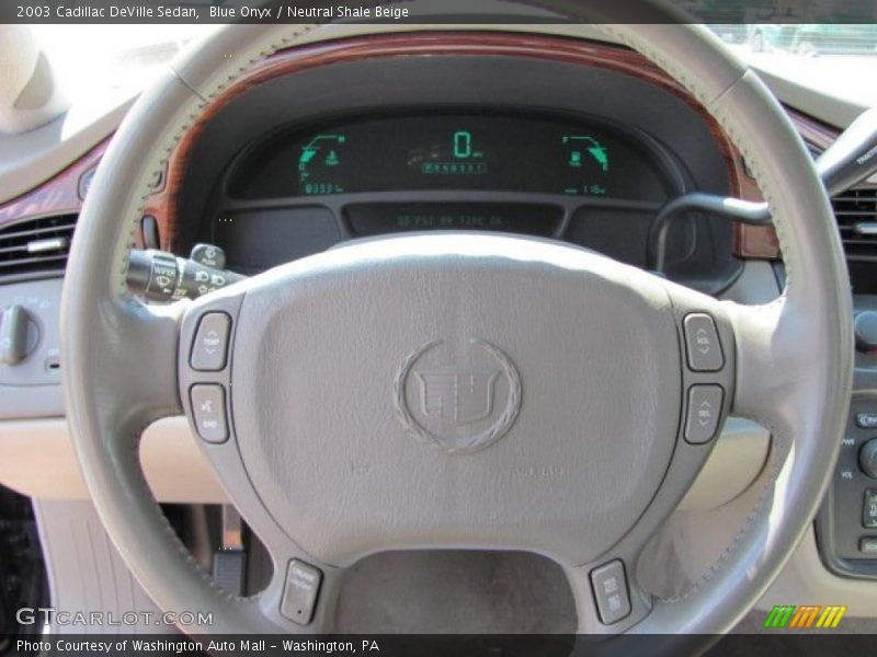Blue Onyx / Neutral Shale Beige 2003 Cadillac DeVille Sedan