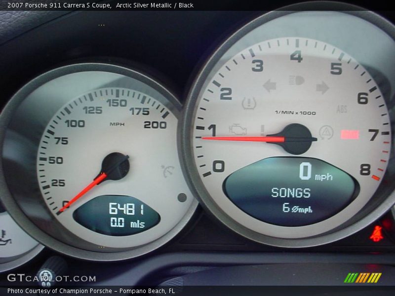Arctic Silver Metallic / Black 2007 Porsche 911 Carrera S Coupe