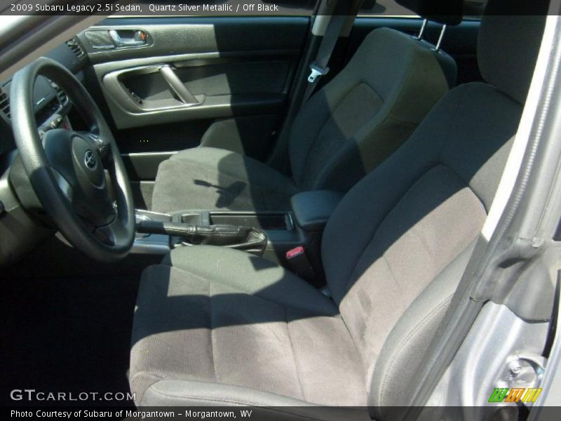 Quartz Silver Metallic / Off Black 2009 Subaru Legacy 2.5i Sedan