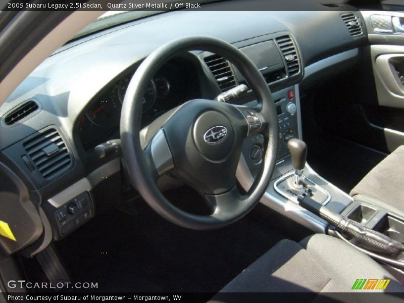Quartz Silver Metallic / Off Black 2009 Subaru Legacy 2.5i Sedan