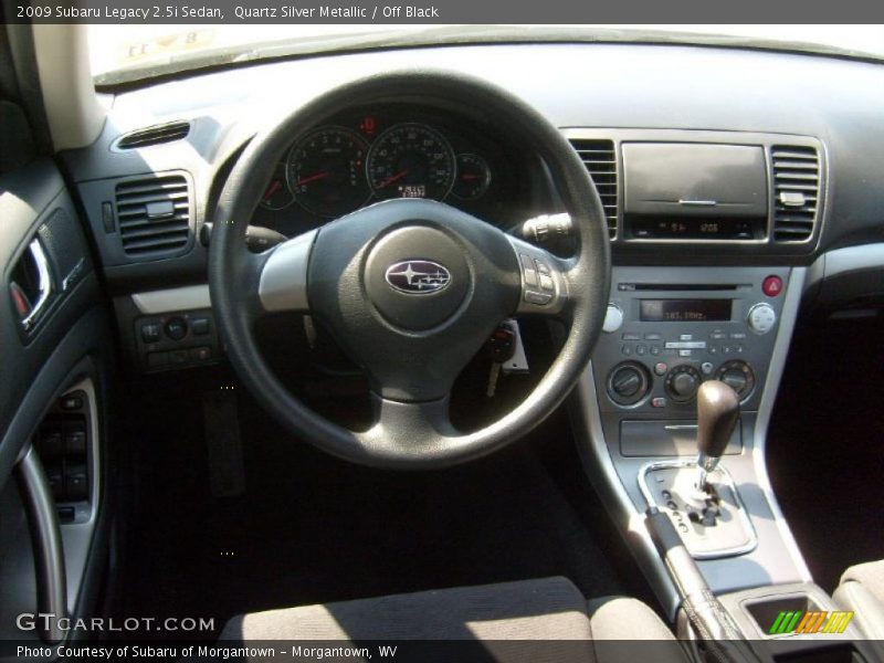 Quartz Silver Metallic / Off Black 2009 Subaru Legacy 2.5i Sedan