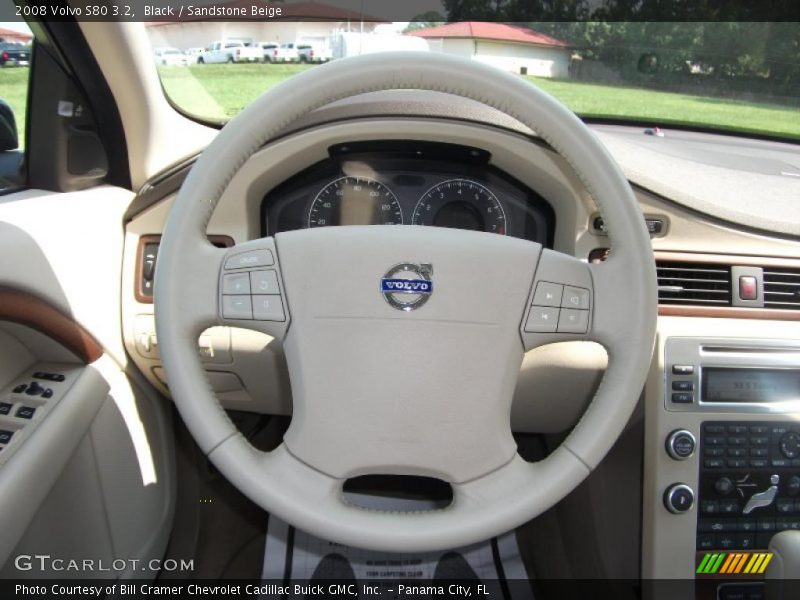 Black / Sandstone Beige 2008 Volvo S80 3.2