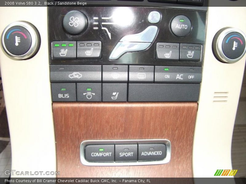 Black / Sandstone Beige 2008 Volvo S80 3.2