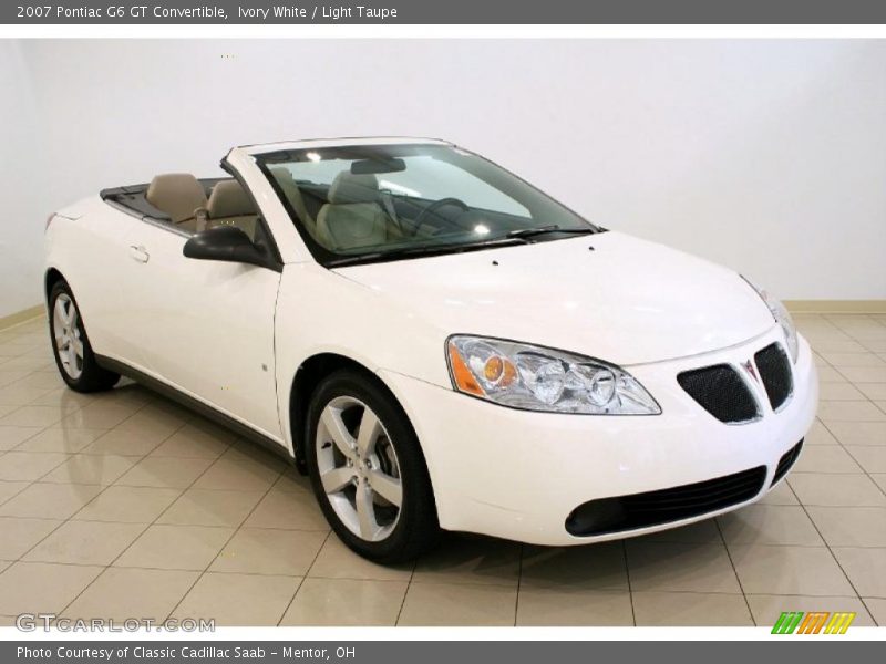 Ivory White / Light Taupe 2007 Pontiac G6 GT Convertible