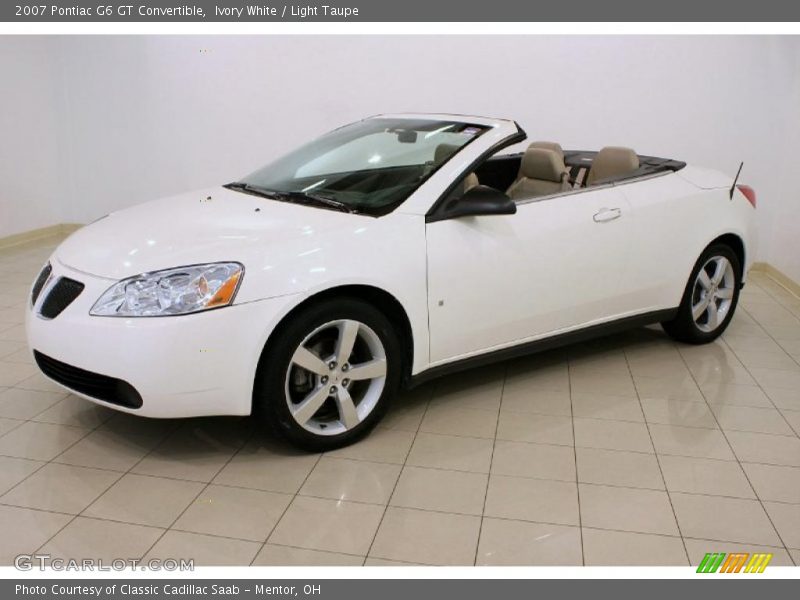 Ivory White / Light Taupe 2007 Pontiac G6 GT Convertible