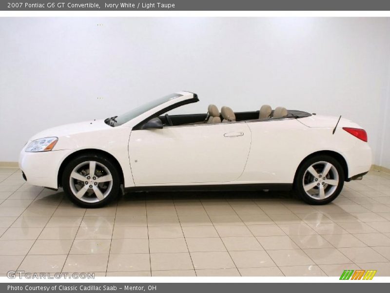 Ivory White / Light Taupe 2007 Pontiac G6 GT Convertible