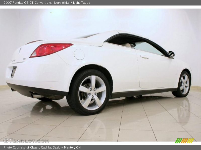 Ivory White / Light Taupe 2007 Pontiac G6 GT Convertible