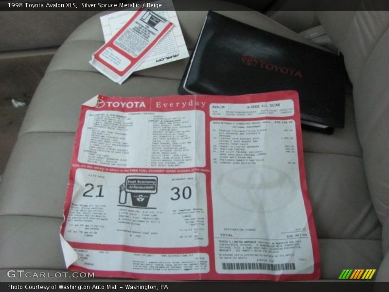 Silver Spruce Metallic / Beige 1998 Toyota Avalon XLS