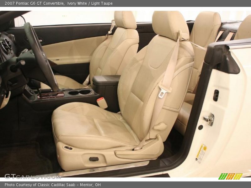 Ivory White / Light Taupe 2007 Pontiac G6 GT Convertible