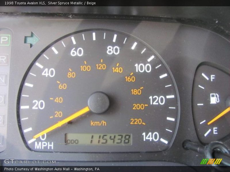 Silver Spruce Metallic / Beige 1998 Toyota Avalon XLS