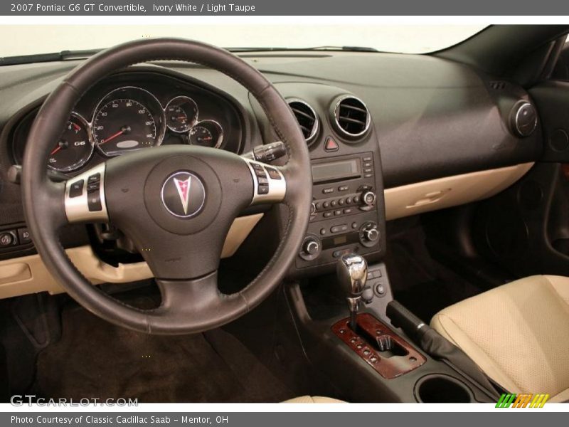 Ivory White / Light Taupe 2007 Pontiac G6 GT Convertible
