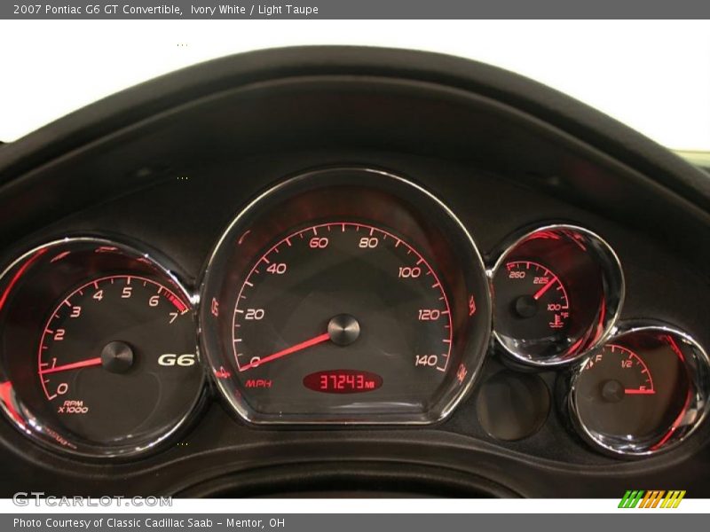 Ivory White / Light Taupe 2007 Pontiac G6 GT Convertible