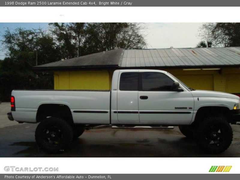 Bright White / Gray 1998 Dodge Ram 2500 Laramie Extended Cab 4x4