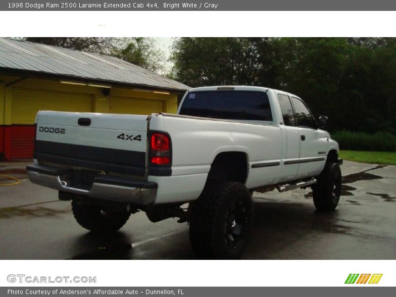 Bright White / Gray 1998 Dodge Ram 2500 Laramie Extended Cab 4x4