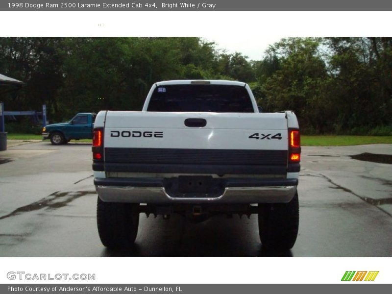 Bright White / Gray 1998 Dodge Ram 2500 Laramie Extended Cab 4x4