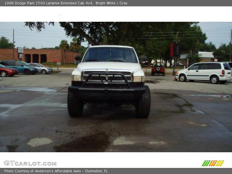 Bright White / Gray 1998 Dodge Ram 2500 Laramie Extended Cab 4x4